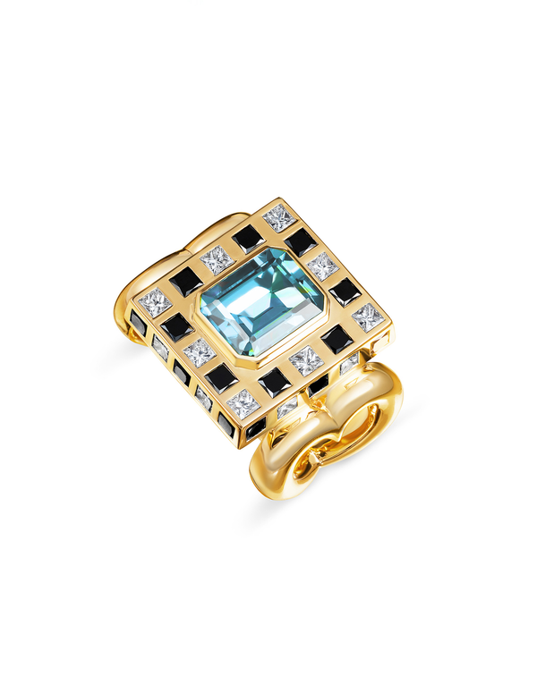 nevernot Let’s Play Chess Ring With Diamonds