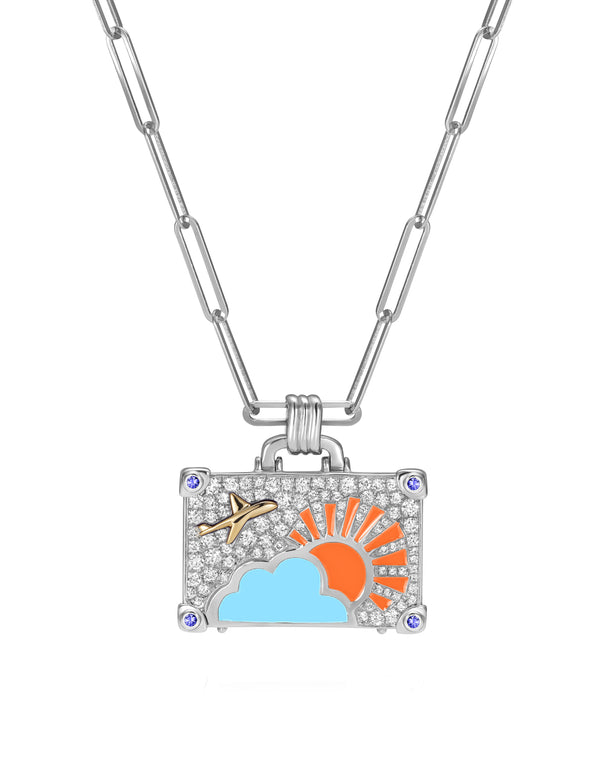 nevernot ‘White Diamond Weekend Trip’ Suitcase