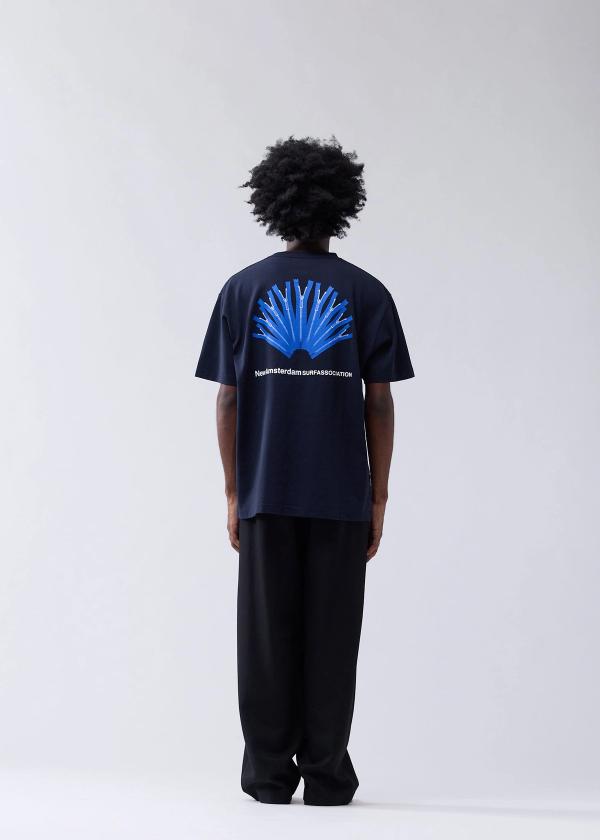 New Amsterdam Surf Association BACK ZIP TEE NAVY NAVY
