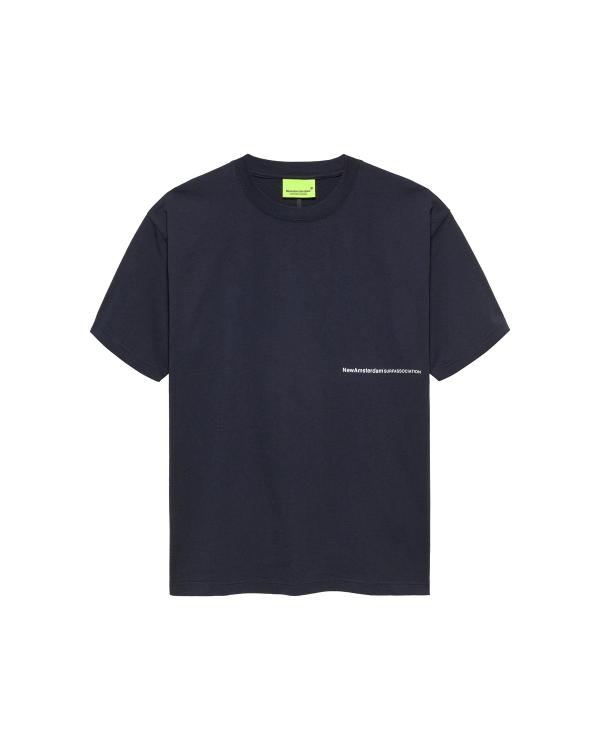 new amsterdam surf association BACK ZIP TEE NAVY NAVY