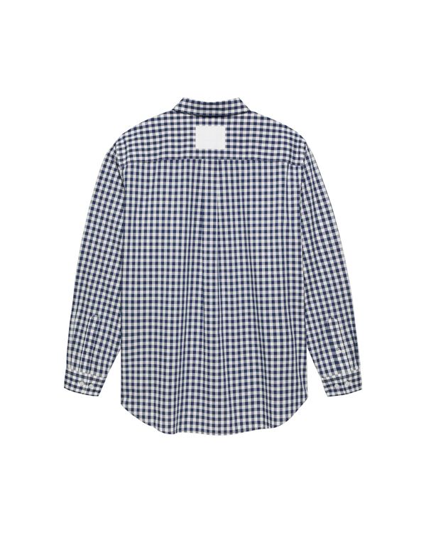 New Amsterdam Surf Association BEACH SHIRT POPLIN NAVY CHECK NAVY CHECK