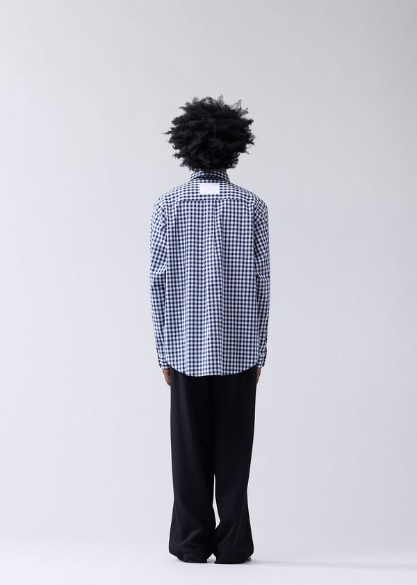 New Amsterdam Surf Association BEACH SHIRT POPLIN NAVY CHECK NAVY CHECK
