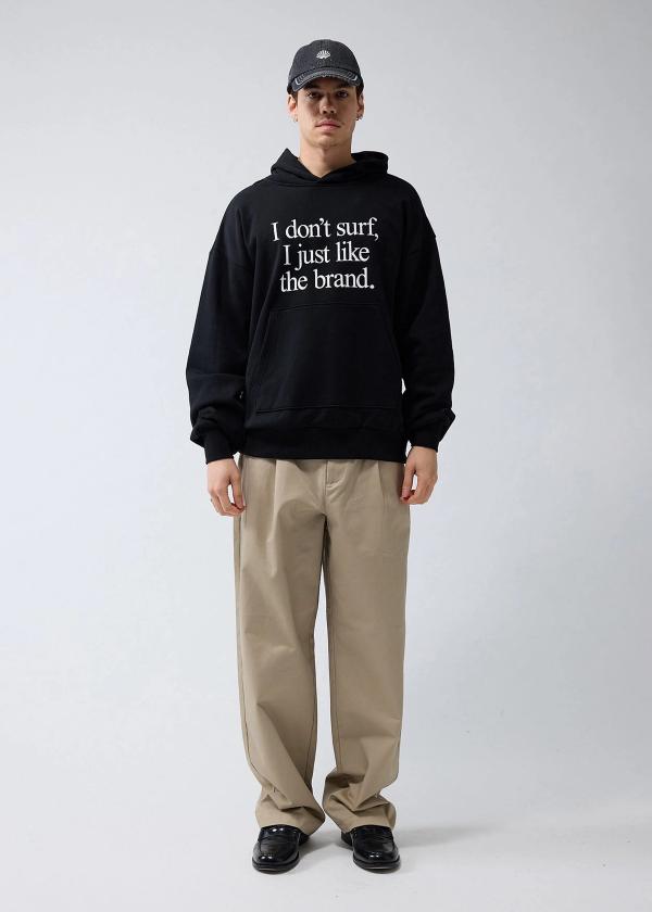 New Amsterdam Surf Association I DON’T HOODIE BLACK BLACK