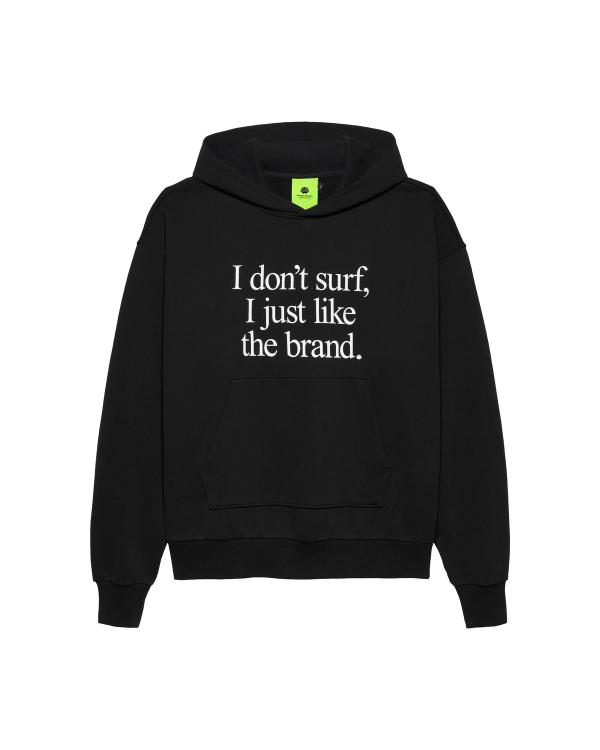 new amsterdam surf association I DON’T HOODIE BLACK BLACK