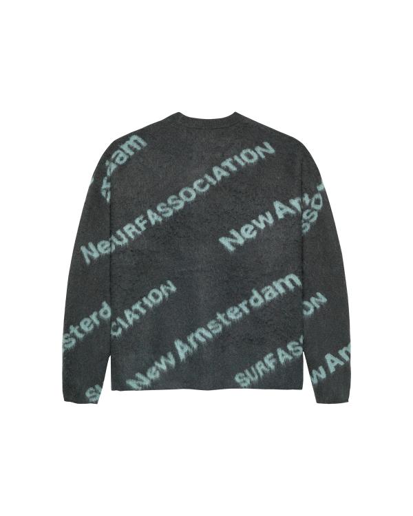 New Amsterdam Surf Association JACQUARD KNIT SHARK GREEN/TEAL SHARK GREEN/TEAL