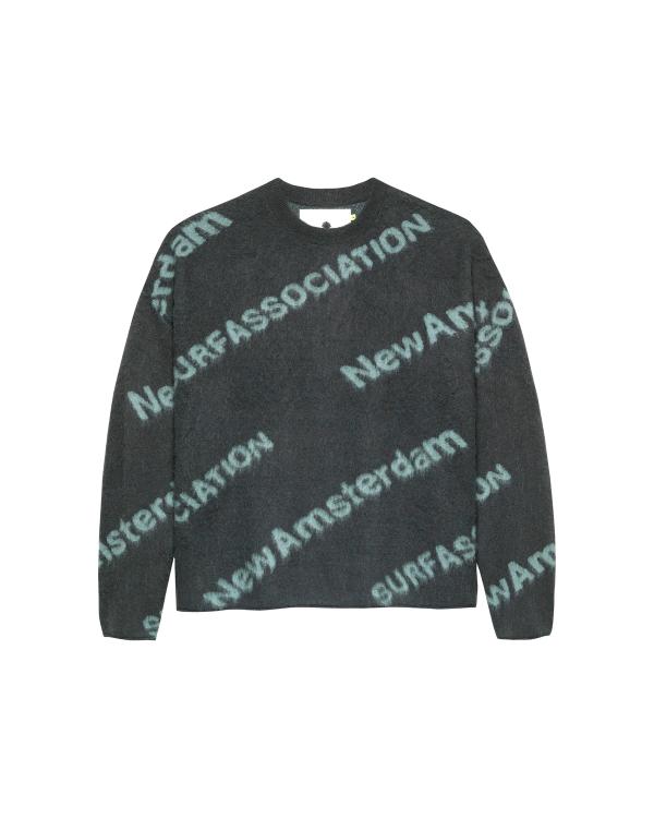 new amsterdam surf association JACQUARD KNIT SHARK GREEN/TEAL SHARK GREEN/TEAL