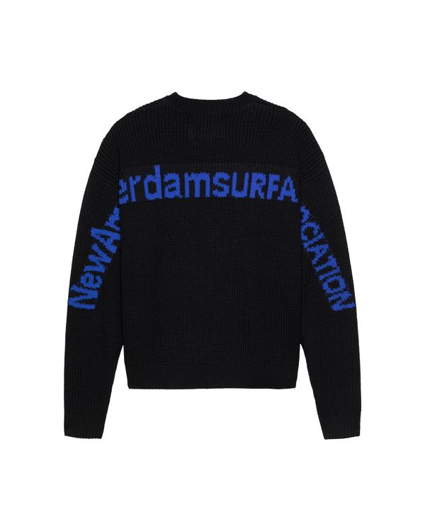 New Amsterdam Surf Association LINE NAME KNIT BLACK/COBALT BLACK/COBALT