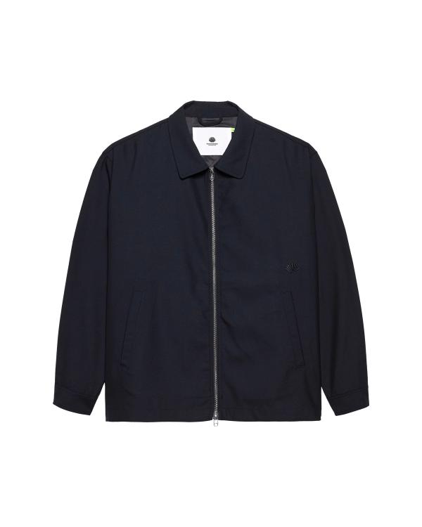 new amsterdam surf association LINED WOOL OVERSHIRT NIGHT NIGHT