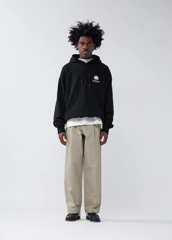 New Amsterdam Surf Association Logo Hoodie BLACK/WHITE