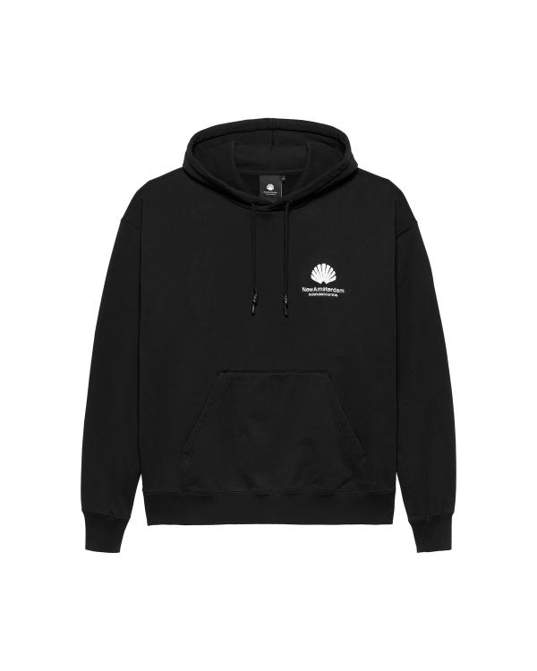 new amsterdam surf association Logo hoodie BLACK/WHITE