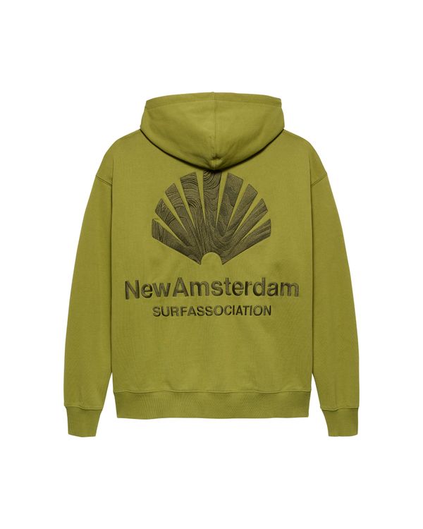 New Amsterdam Surf Association Logo Hoodie MOSS/OLIVE