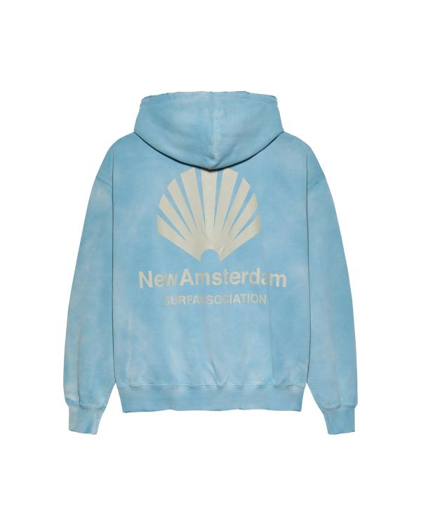 New Amsterdam Surf Association LOGO HOODIE WASHED BLUE WASHED BLUE