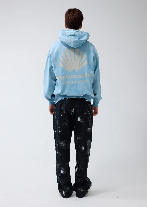 New Amsterdam Surf Association LOGO HOODIE WASHED BLUE WASHED BLUE
