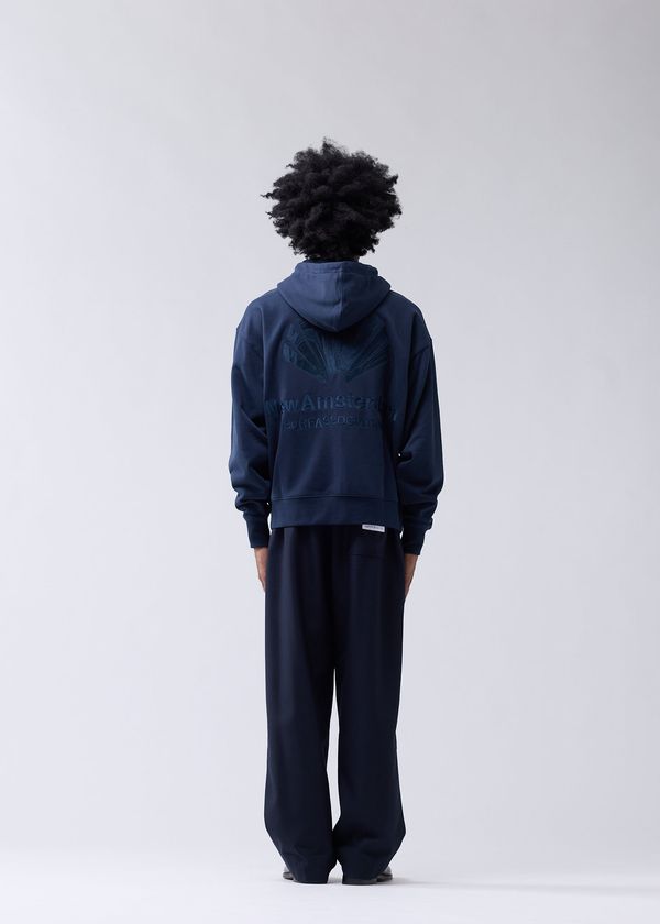 New Amsterdam Surf Association LOGO HOODIE ZIP-UP NAVY/NIGHT NAVY/NIGHT