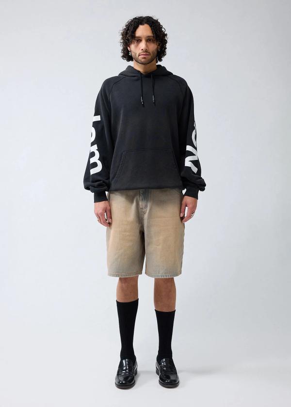 New Amsterdam Surf Association LOGO LINE HOODIE BLACK BLACK