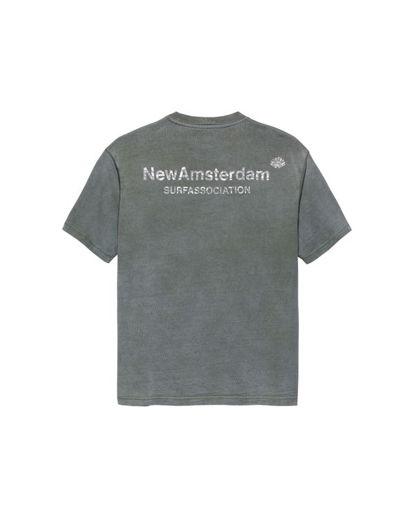 New Amsterdam Surf Association Logo Tee SHARK GREEN/WHITE
