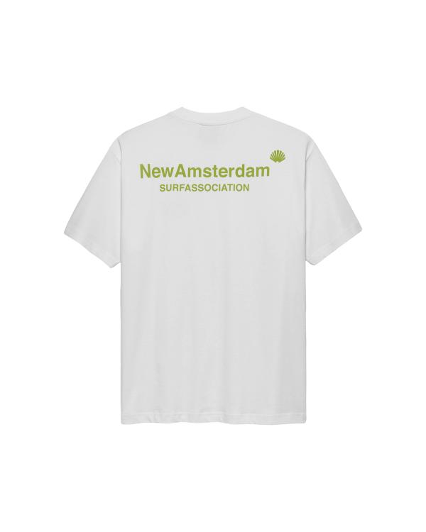 New Amsterdam Surf Association LOGO TEE WHITE/GREEN WHITE/GREEN