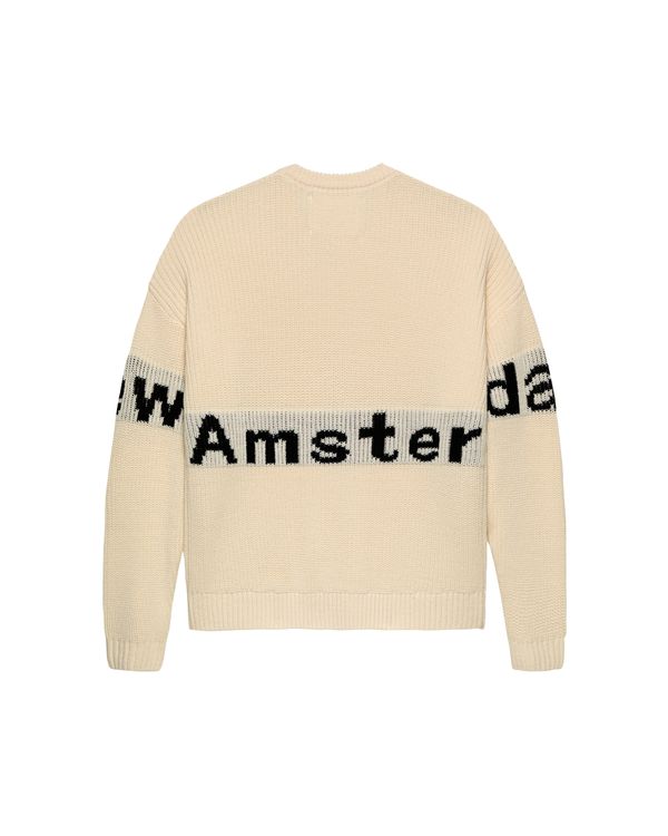 New Amsterdam Surf Association Name Knit ECRU/BLACK