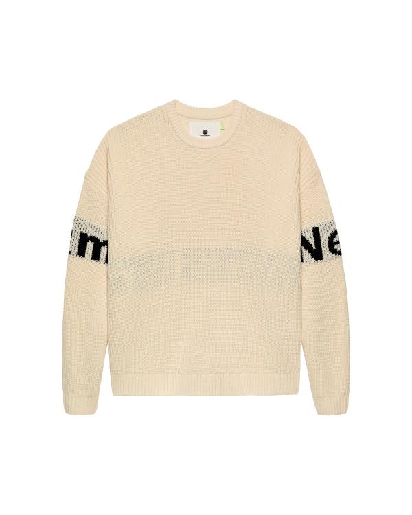 new amsterdam surf association name knit ECRU/BLACK