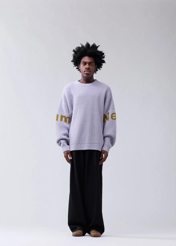 New Amsterdam Surf Association Name Knit SEA FOG/MOSS