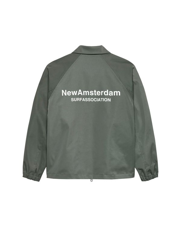 New Amsterdam Surf Association NYLON COACH JACKET SHARK GREEN SHARK GREEN