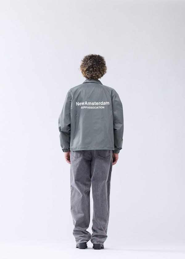 New Amsterdam Surf Association NYLON COACH JACKET SHARK GREEN SHARK GREEN