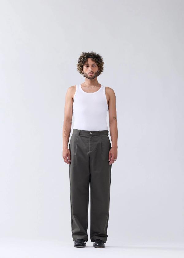 New Amsterdam Surf Association REWORKED TROUSERS OLIVE OLIVE