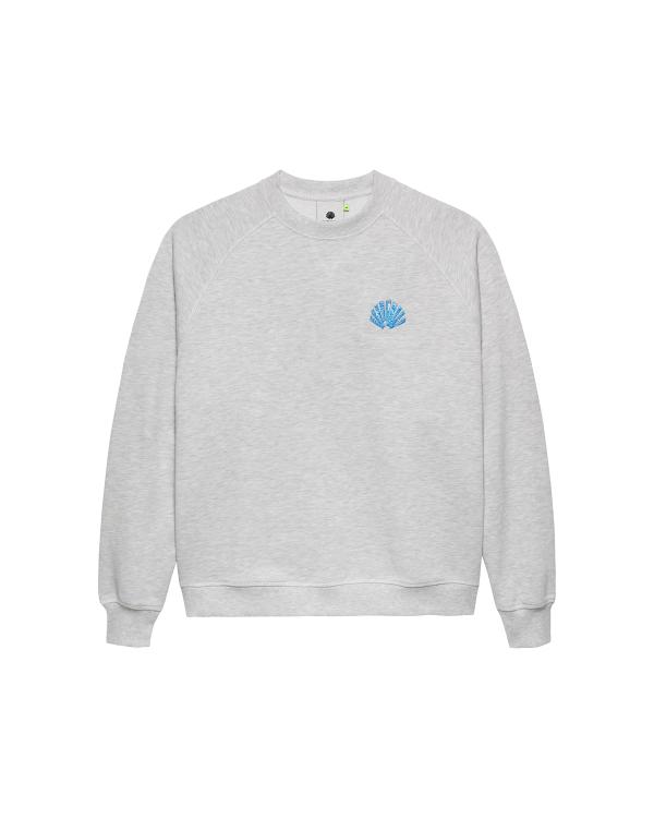 new amsterdam surf association SEA GLOW CREWNECK ASH ASH