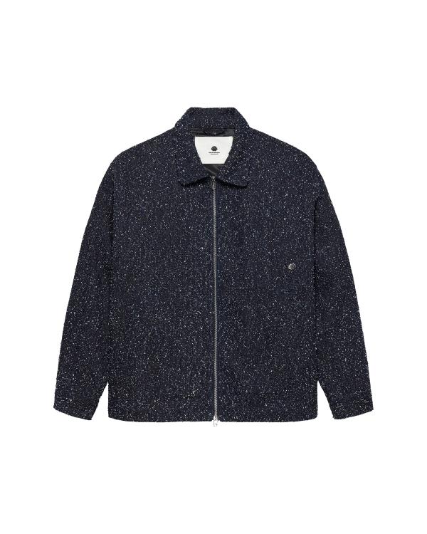 new amsterdam surf association SPRAY OVERSHIRT DENIM BLUE DENIM BLUE