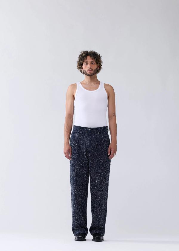 New Amsterdam Surf Association SPRAY REWORKED TROUSERS DENIM BLUE DENIM BLUE