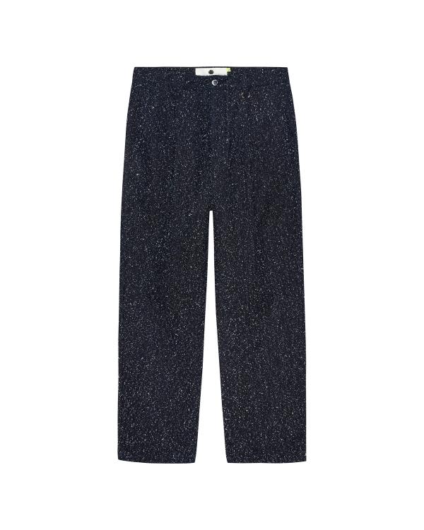 new amsterdam surf association SPRAY REWORKED TROUSERS DENIM BLUE DENIM BLUE