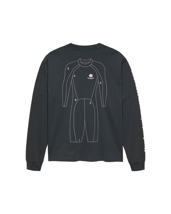 New Amsterdam Surf Association TARGET LONGSLEEVE ANTHRACITE ANTHRACITE