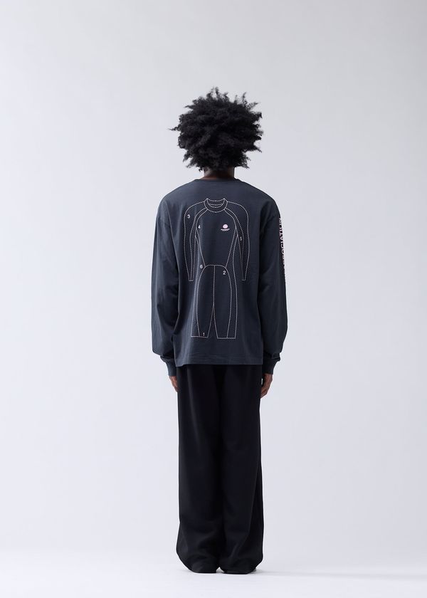 New Amsterdam Surf Association TARGET LONGSLEEVE ANTHRACITE ANTHRACITE