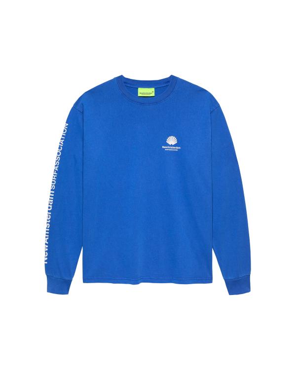 new amsterdam surf association TARGET LONGSLEEVE COBALT COBALT