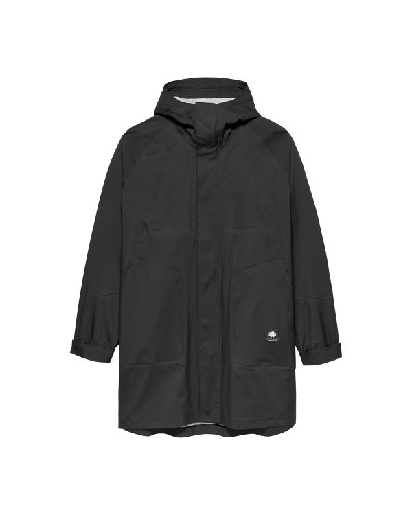 new amsterdam surf association TECHNICAL RAIN JACKET BLACK BLACK