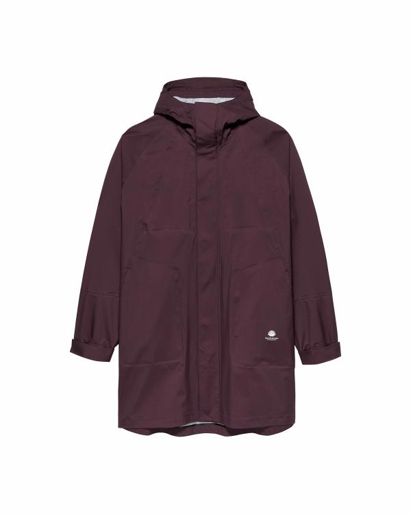 new amsterdam surf association TECHNICAL RAIN JACKET VINEYARD WINE