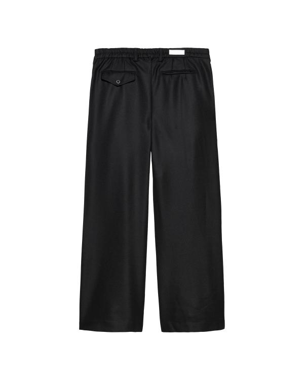 New Amsterdam Surf Association WOOL AFTER TROUSER BLACK BLACK