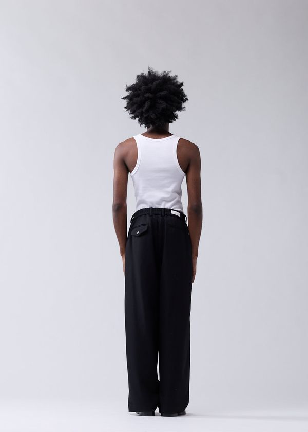 New Amsterdam Surf Association WOOL AFTER TROUSER BLACK BLACK