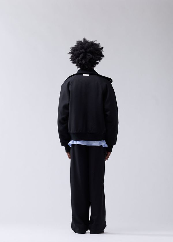 New Amsterdam Surf Association WOOL BOMBER JACKET BLACK BLACK