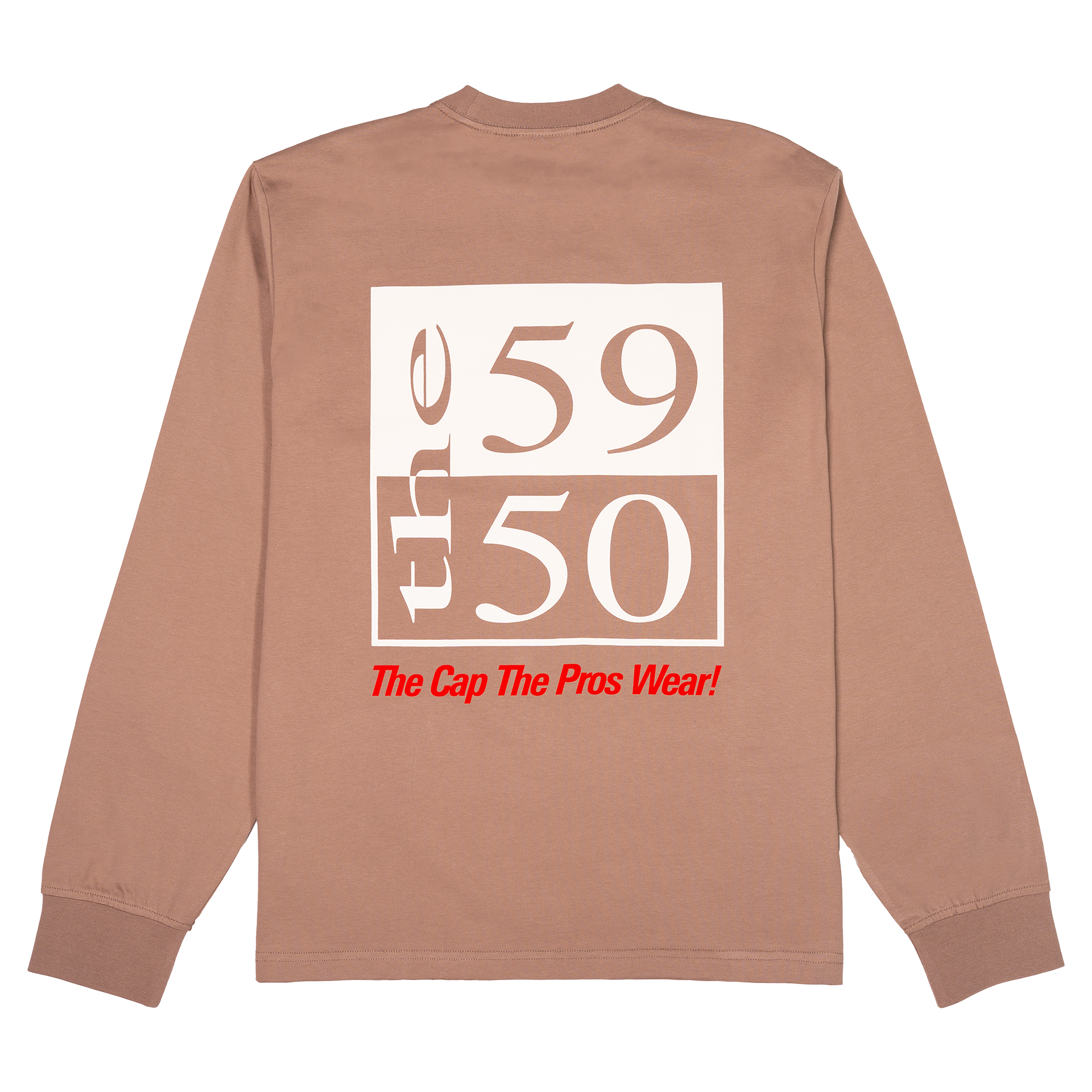 New Era 59FIFTY Archivist Taupe Gray Long Sleeve T-Shirt