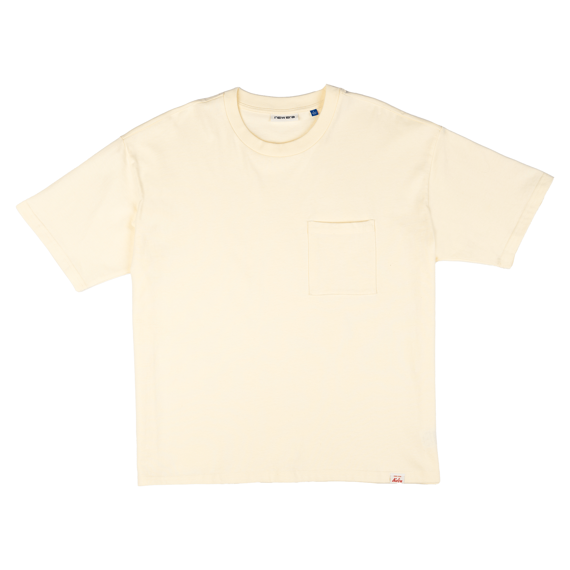 new era Alden Heavyweight Chrome White Pocket T-Shirt