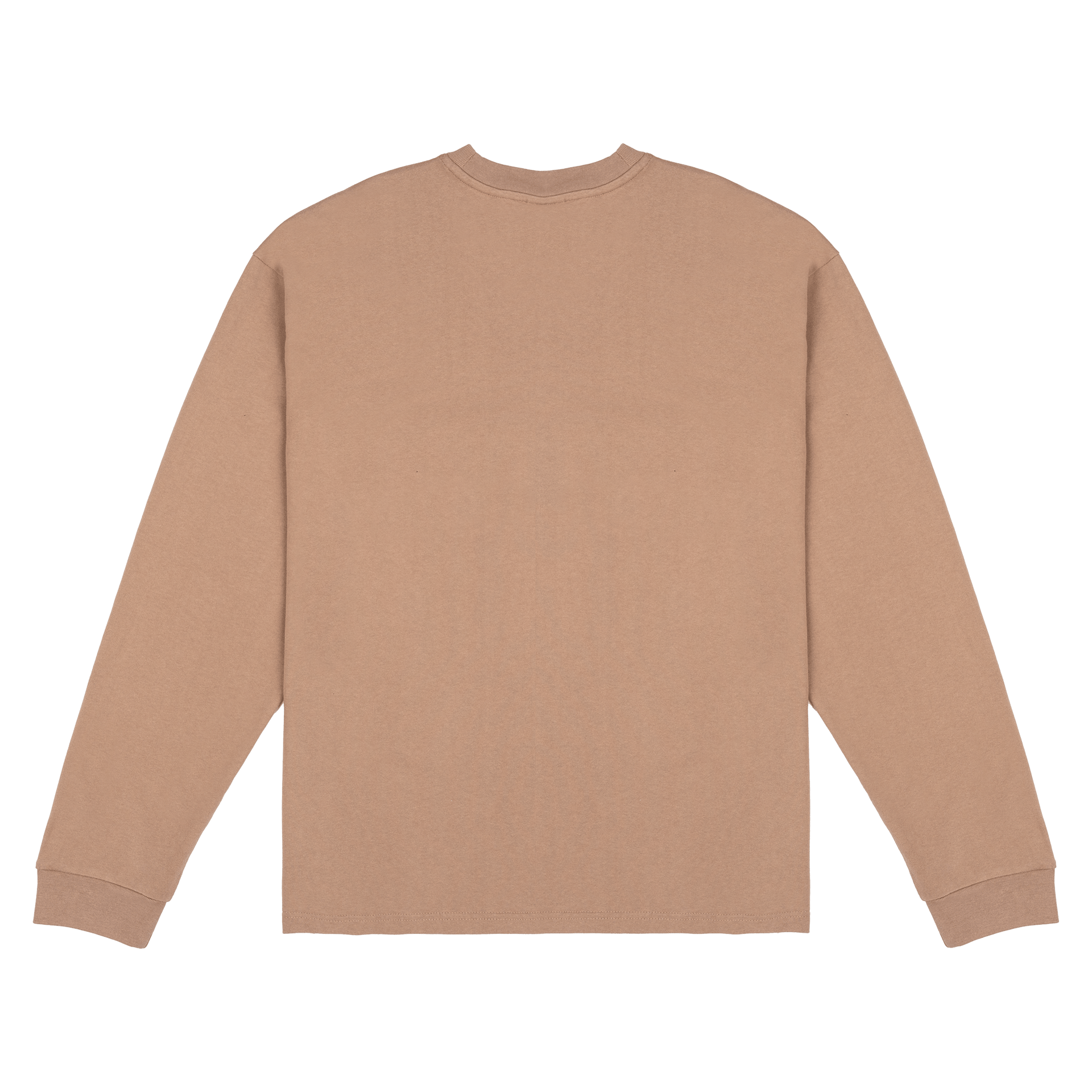 New Era Alden Heavyweight Taupe Gray Long Sleeve Pocket T-Shirt
