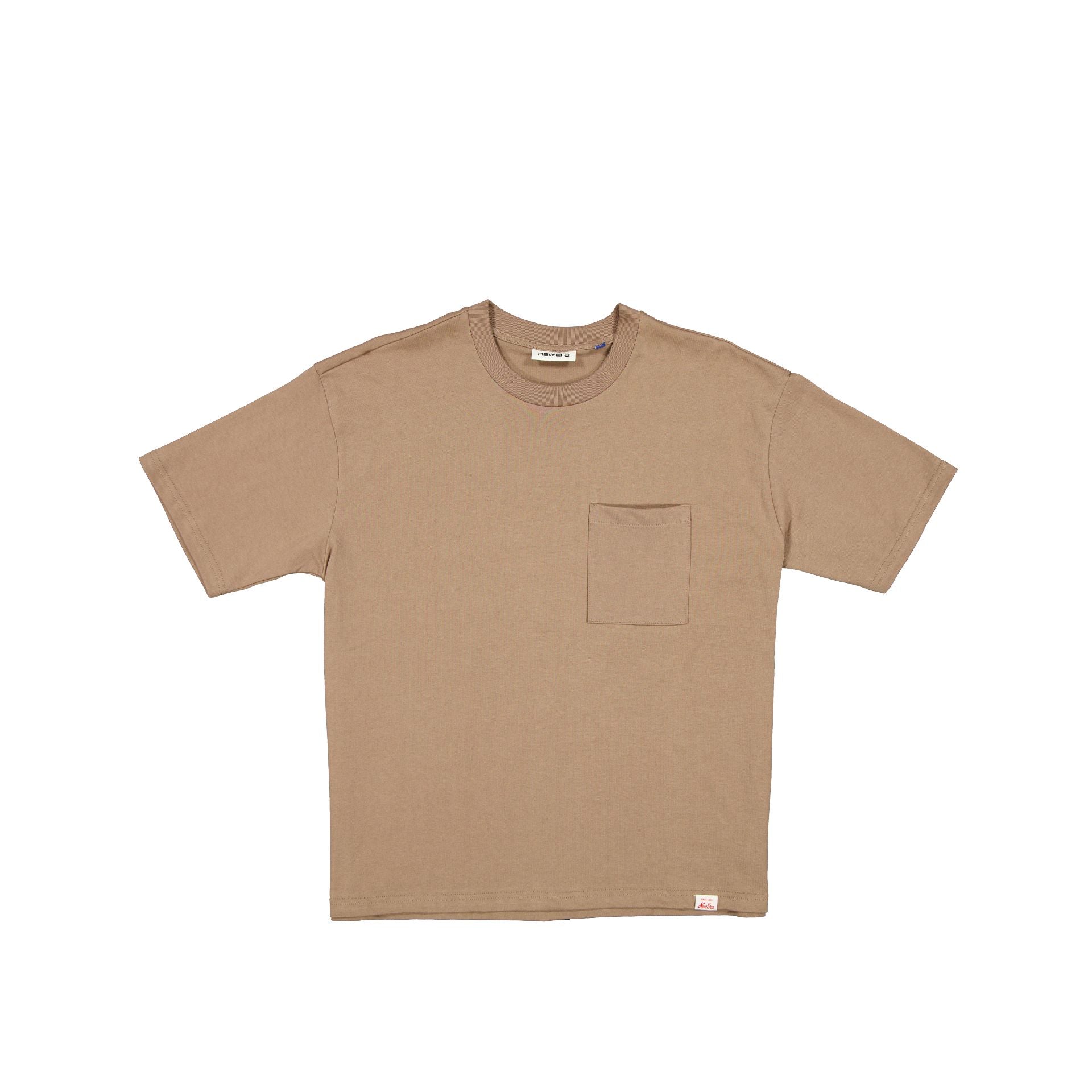 new era Alden Heavyweight Taupe Gray Pocket T-Shirt