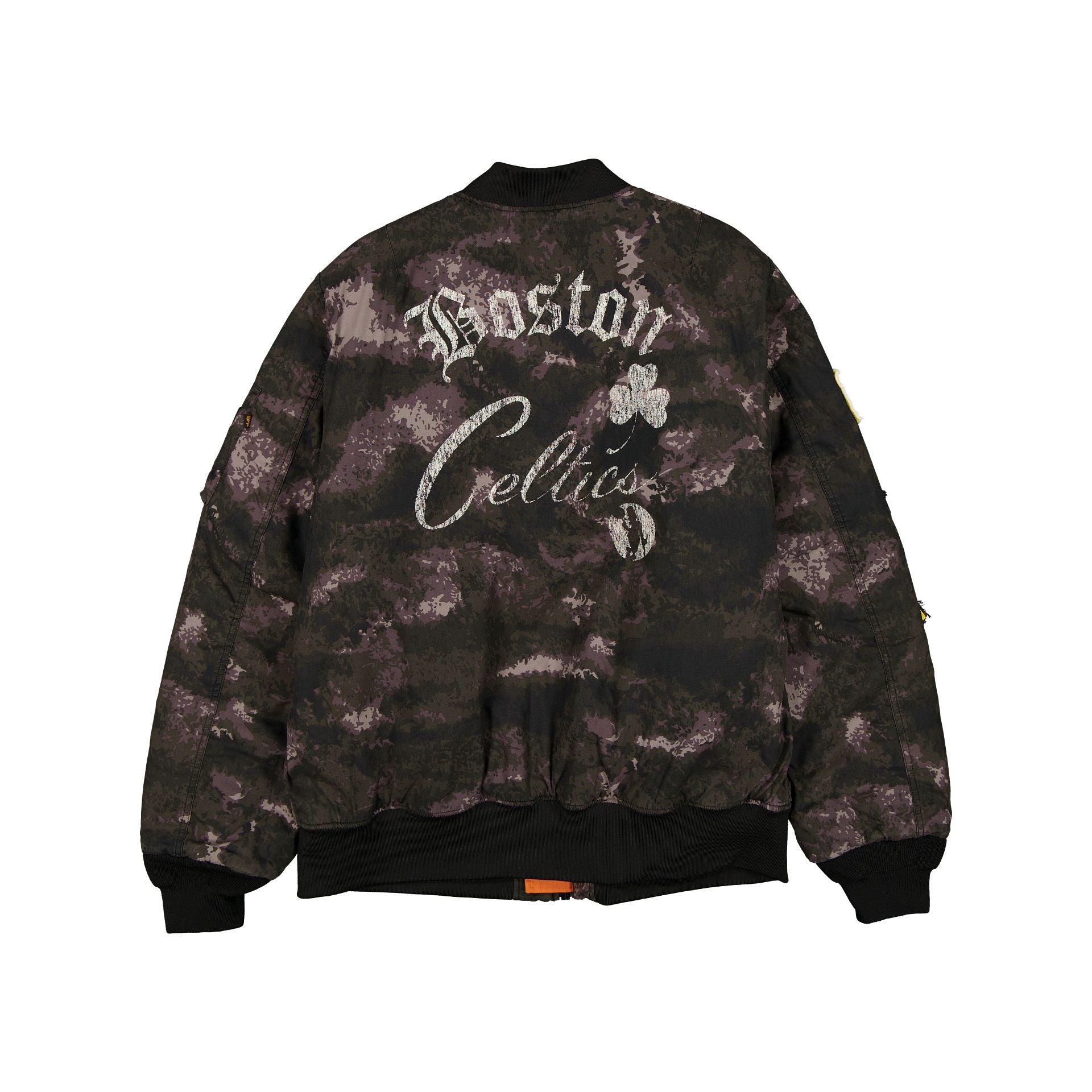 New Era Alpha Industries Black Camo MA-1 Bomber Jacket