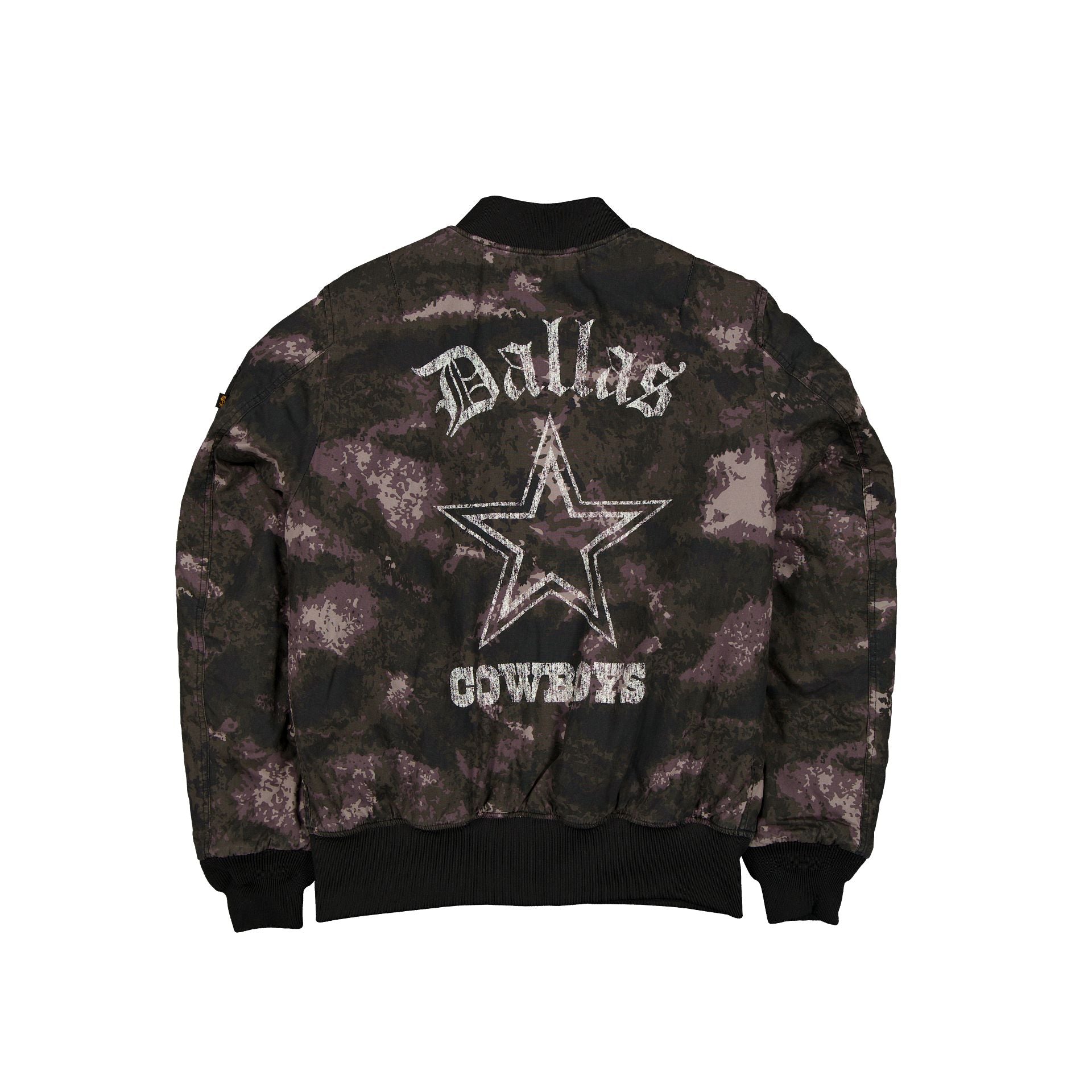 New Era Alpha Industries Black Camo MA-1 Bomber Jacket