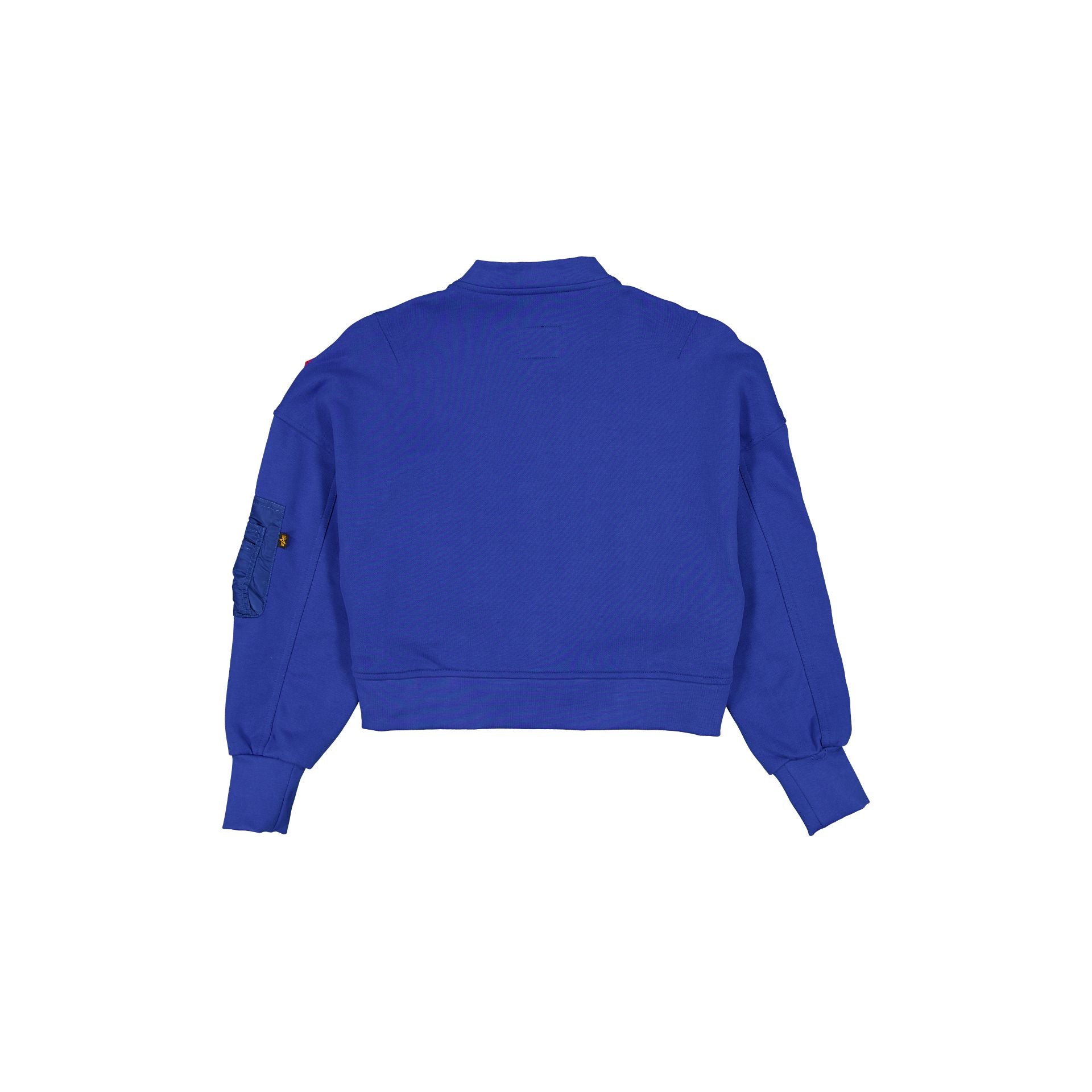 New Era Alpha Industries Blue Women's Full Zip Cropped Fleece Jacket