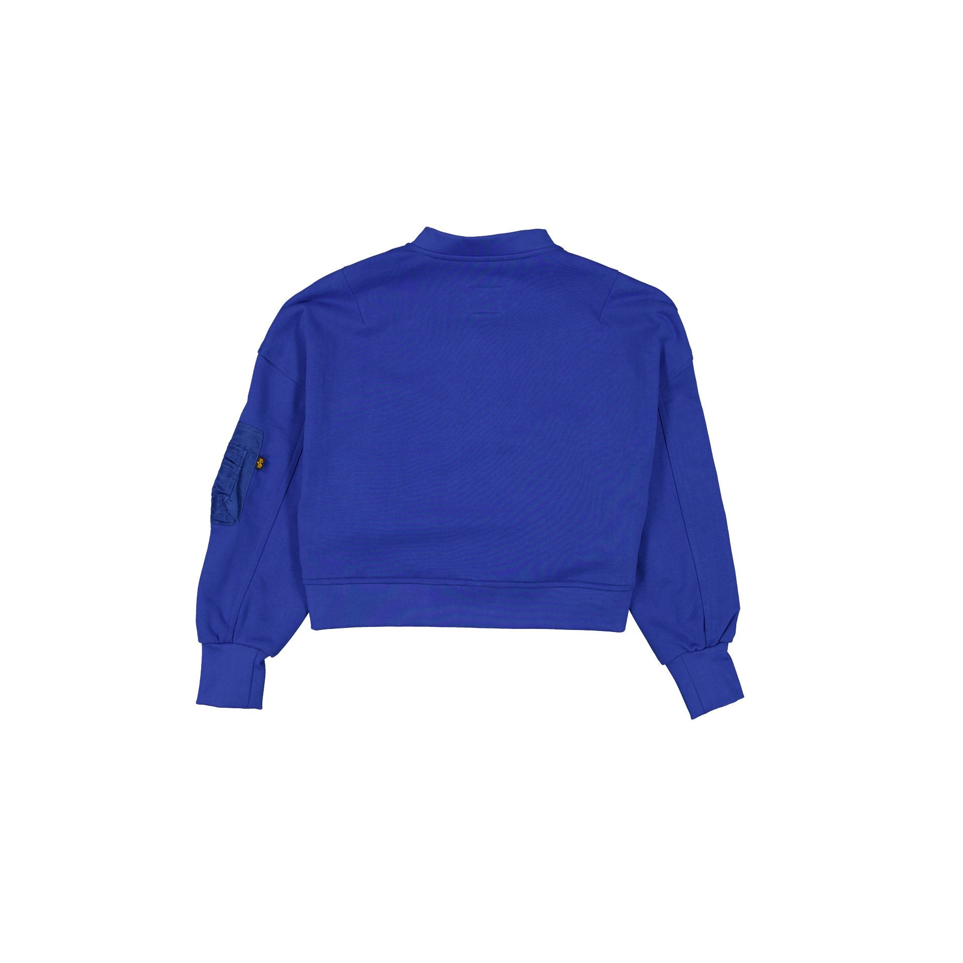 New Era Alpha Industries Blue Women's Full Zip Cropped Fleece Jacket