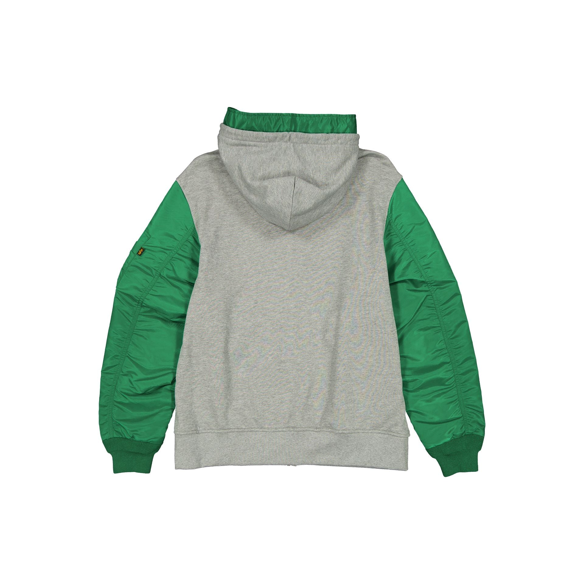New Era Alpha Industries Gray MA-1 Full Zip Fleece Jacket