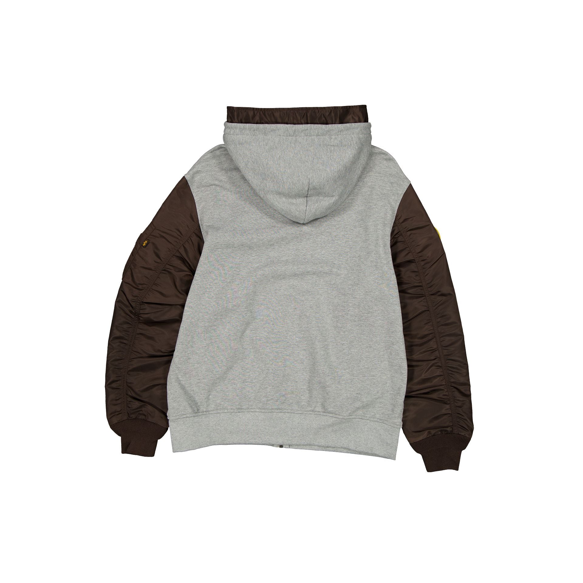 New Era Alpha Industries Gray MA-1 Full Zip Fleece Jacket