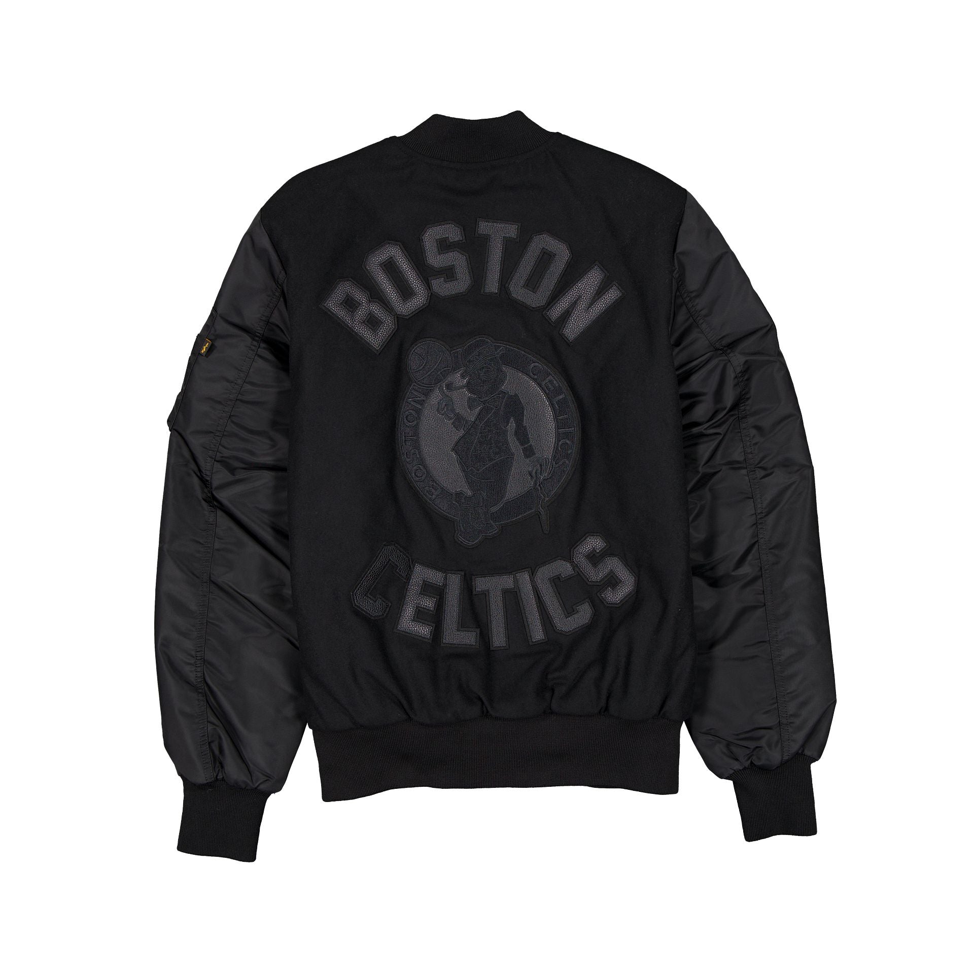 New Era Alpha Industries MA-1 Wool Varsity Jacket Black